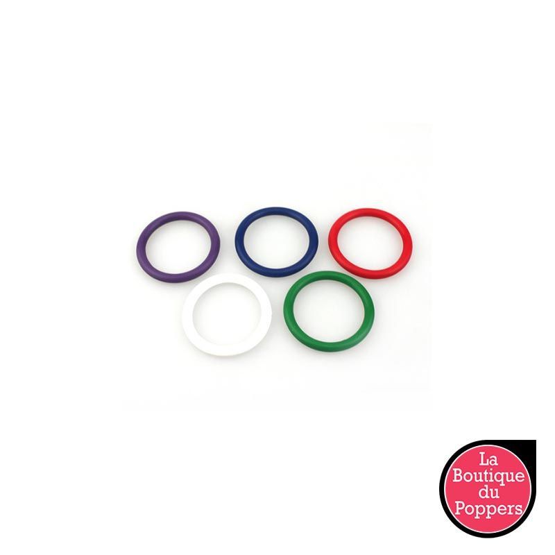 Cockring silicone Multi colore 5 pièces
