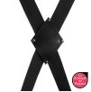 Croix de bondage pour porte Blackcross Noire Croix de bondage pour porte Blackcross Noire