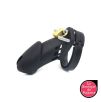 Cage de chasteté Silicone Bran 9 x 3cm Noire Cage de chasteté Silicone Bran 9 x 3cm Noire