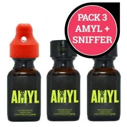 Pack 3 Amyl + Sniffer