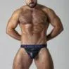 Jockstrap Front Opening Noir-Bleu Locker Gear