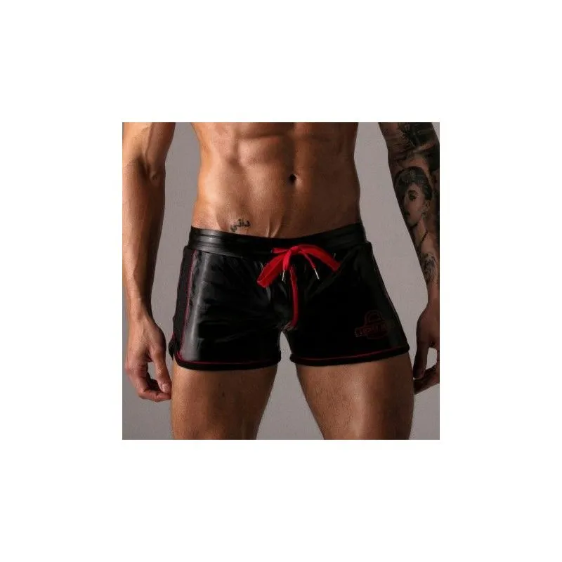 Short 2 Way Zipper Noir-Rouge Locker Gear