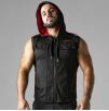Veste sans manche HOODY MESH Noir-Rouge Veste sans manche HOODY MESH Noir-Rouge