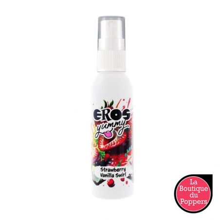 Spray Corporel à Lécher Yummy Fraise Vanille 50 ml pas cher