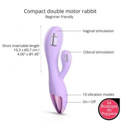 Vibro Rabbit Funky Bunny Love to Love Mauve