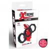 Lot de 3 Cockrings Silicone Heavy C-Ring Noirs