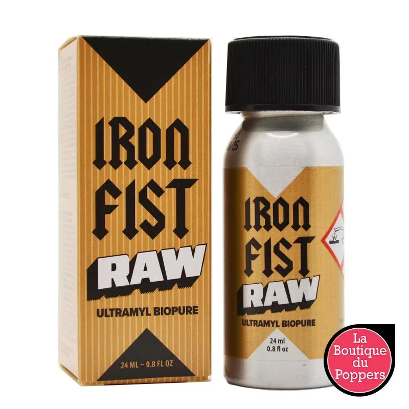 Poppers Iron Fist Raw Ultramyl Biopure 24ml PAS CHER