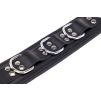 Collier rembourré en cuir avec Anneaux D Noir Collier rembourré en cuir avec Anneaux D Noir