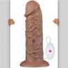 Gode vibrant Chubby Dildo 23 x 6.5 cm Marron