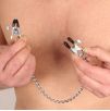 Pinces à seins métalliques avec chaine Pinces à seins métalliques avec chaine