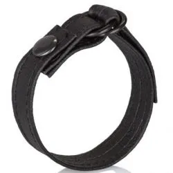 Cockring en cuir CINCH Noir pas cher