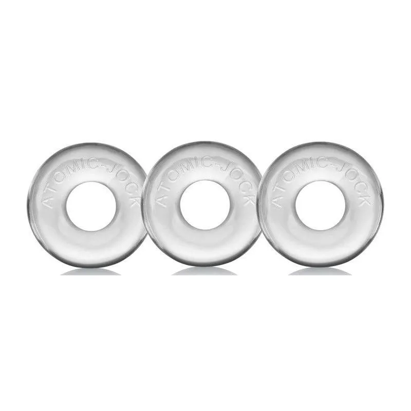 Pack de 3 mini cockrings Oxballs transparents pas cher