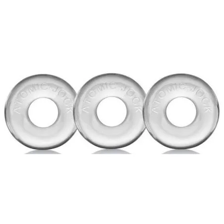 Pack de 3 mini cockrings Oxballs transparents pas cher