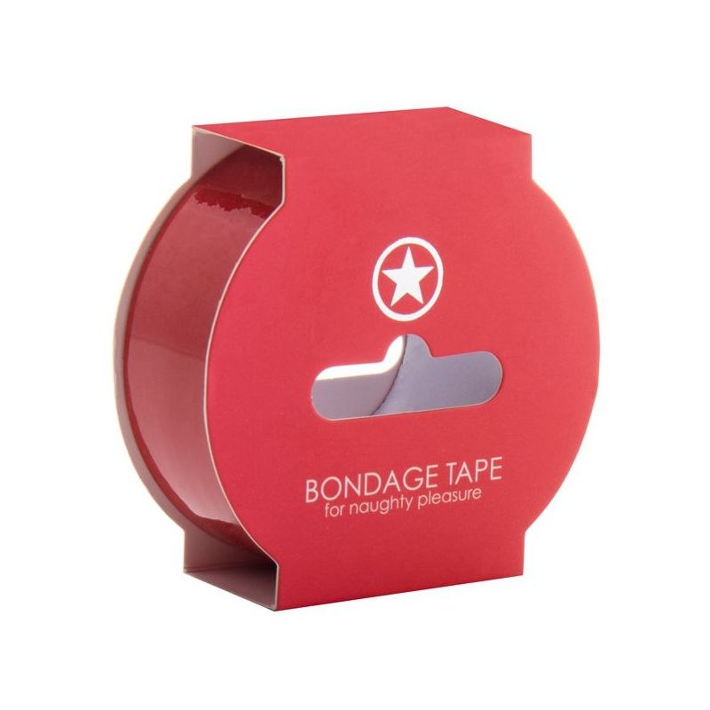 Ruban non collant Bondage Tape 17m Rouge pas cher