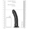 Gode Curved Dildo 18 x 4.2cm Noir