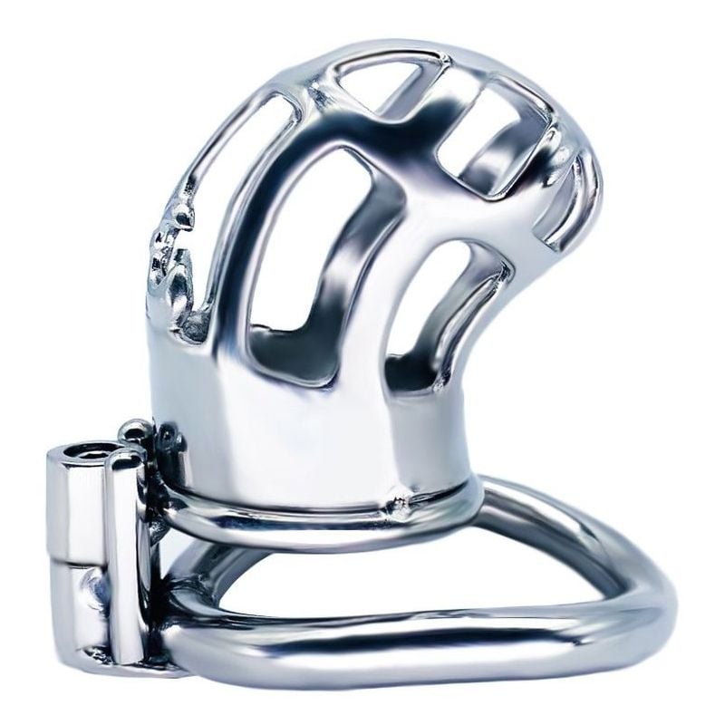 Cage de chasteté en métal Royal Steel 7 x 3cm - Diamètre : 45 mm pas cher