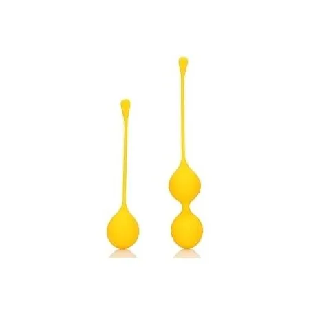 Boules de Kegel en silicone Balls Training Jaunes pas cher de la marque Loveline