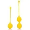 Boules de Kegel en silicone Balls Training Jaunes pas cher de la marque Loveline