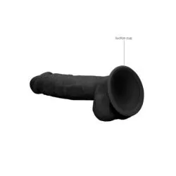 Gode Silicone realrock ventouse 18 x 4.5 cm