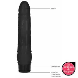 Gode vibrant Dildo Vibe Thin 18 x 4.2cm Noir