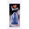 Plug Spade M I Love Butt 11 x 6.7 cm Bleu