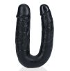 Double Gode U Shape 12 x 3cm Noir Double Gode U Shape 12 x 3cm Noir