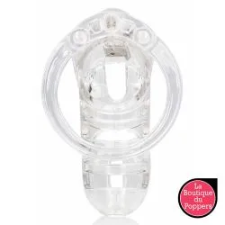 Cage de chasteté ManCage Modèle 26 - 11.5 x 3.5 cm Transparente