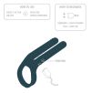 Accessoire vibrant multifonction Fushion 8 x 3.5cm Accessoire vibrant multifonction Fushion 8 x 3.5cm
