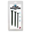 Lot de 3 Tiges d'urètre Screw Dilator 15 cm - Diamètre 6 à 13 mm Lot de 3 Tiges d'urètre Screw Dilator 15 cm - Diamètre 6 à 13 mm