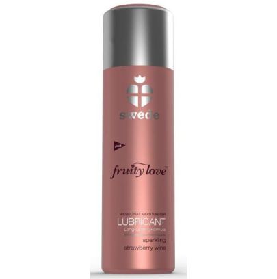 Lubrifiant Aromatisé FRUITY LOVE Vin de fraise pétillant 50 ml pas cher