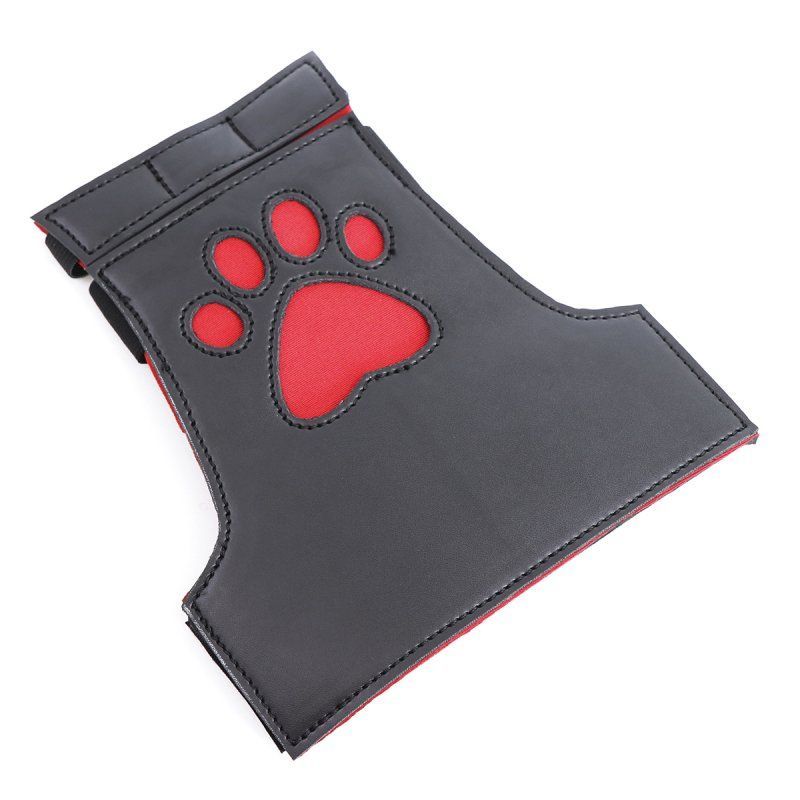 Gants Puppy Dog Paw Noir-Rouge Gants Puppy Dog Paw Noir-Rouge