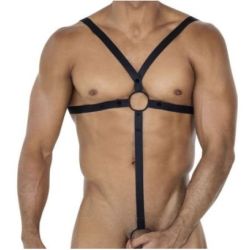 Harnais H4rness Crossed Noir - Taille : Unique pas cher