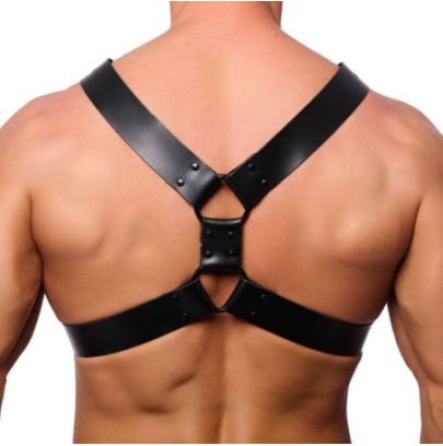 Harnais en cuir Right Noir Taille L/XL