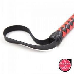 Long fouet Whip Duo 190cm Noir et Rouge