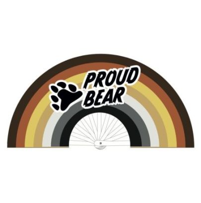 Eventail géant 60cm PROUD BEAR pas cher