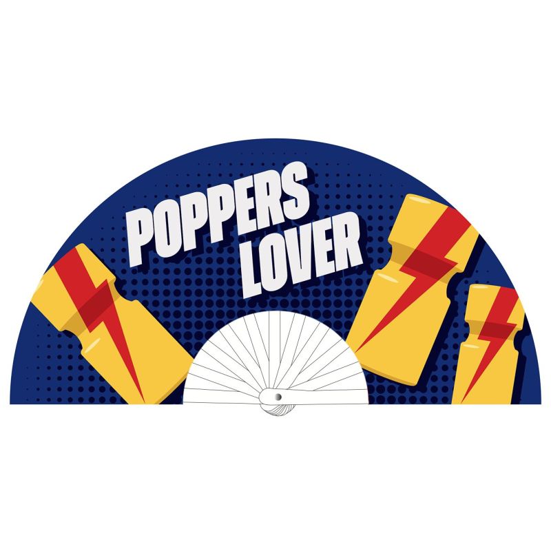 Eventail géant 60cm POPPERS LOVER Eventail géant 60cm POPPERS LOVER
