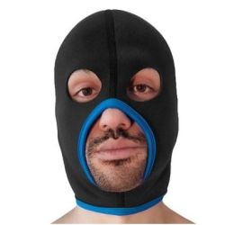 Cagoule Eyes Face Brutus Noire-Bleue pas cher