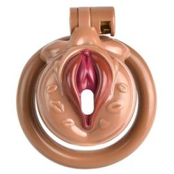 Cage de Chasteté Sissy Kiss 3.5 x 3.8cm Marron pas cher