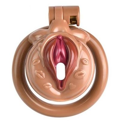 Cage de Chasteté Sissy Kiss 3.5 x 3.8cm Marron pas cher