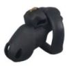Cage de Chasteté Silicone Flexty S 9 x 3.5cm Noire Cage de Chasteté Silicone Flexty S 9 x 3.5cm Noire