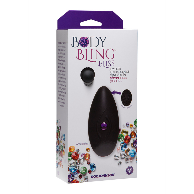 Vibromasseur Bliss - Mini Noir Violet