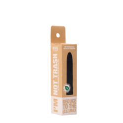 Vibromasseur Plastique Recyclé Biologique Noir - 11.5x2.8cm pas cher sur la boutique du poppers