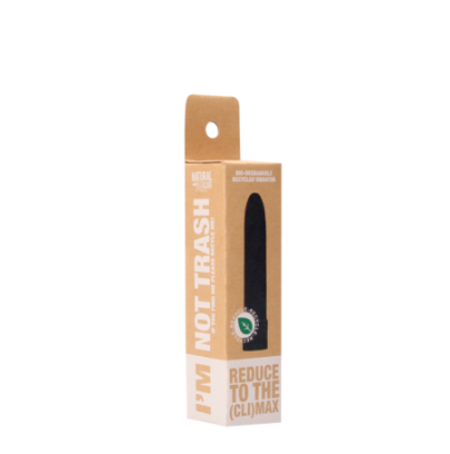 Vibromasseur Plastique Recyclé Biologique Noir - 11.5x2.8cm pas cher sur la boutique du poppers