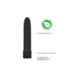 Vibromasseur Plastique Recyclé Biologique Noir - 11.5x2.8cm