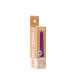 Vibromasseur Plastique Recyclé Biologique Violet - 11.5x2.8cm pas cher sur la boutique du poppers