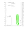 Gaine de penis Swirl Phosphorescente 15x3cm