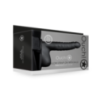 Gode Ceinture Creux avec testicules Noir 17.5x4.4cm