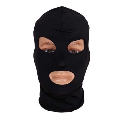 Cagoule BDSM Spandex Noire pas cher