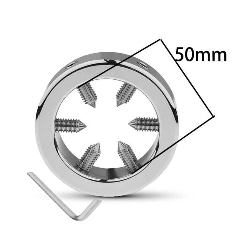 Cockring métal avec pointes Cockring métal avec pointes