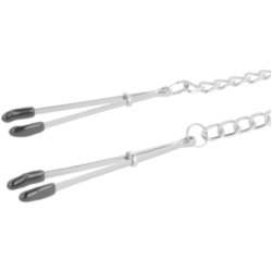 Pinces à tétons réglables avec chaine Darkness